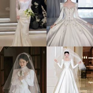 轻婚纱租赁2025新款 新娘结婚礼服出门纱鱼尾年会宴会晚礼服敬酒服