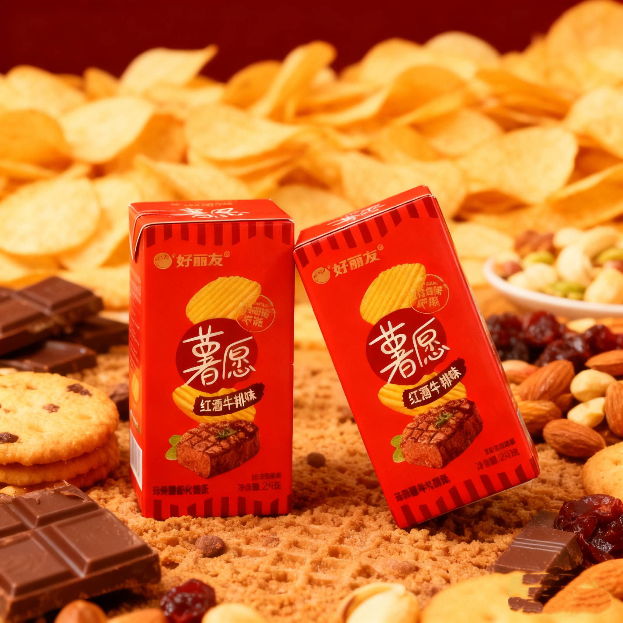 薯愿薯片红酒牛排味31.9g盒装满月周岁幼儿园零食礼包结婚庆喜礼,零食/坚果/特产,膨化食品,淘宝优惠券,粉丝福利购,淘宝优惠卷