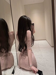 很显身材 很娇很温柔 定染蕾丝连衣裙 柔软身段 CHU小初