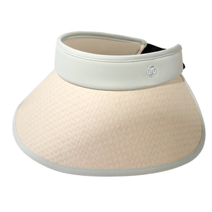 防晒帽子女2025新款空顶帽冷帽遮脸编织草帽夏季大帽檐遮脸遮阳帽