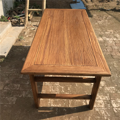 老榆木中式复古风化禅意功夫茶桌