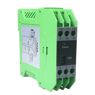 Pt100智能信号隔离器热电阻隔离型温度变送器安全栅4-20mA/0-10V