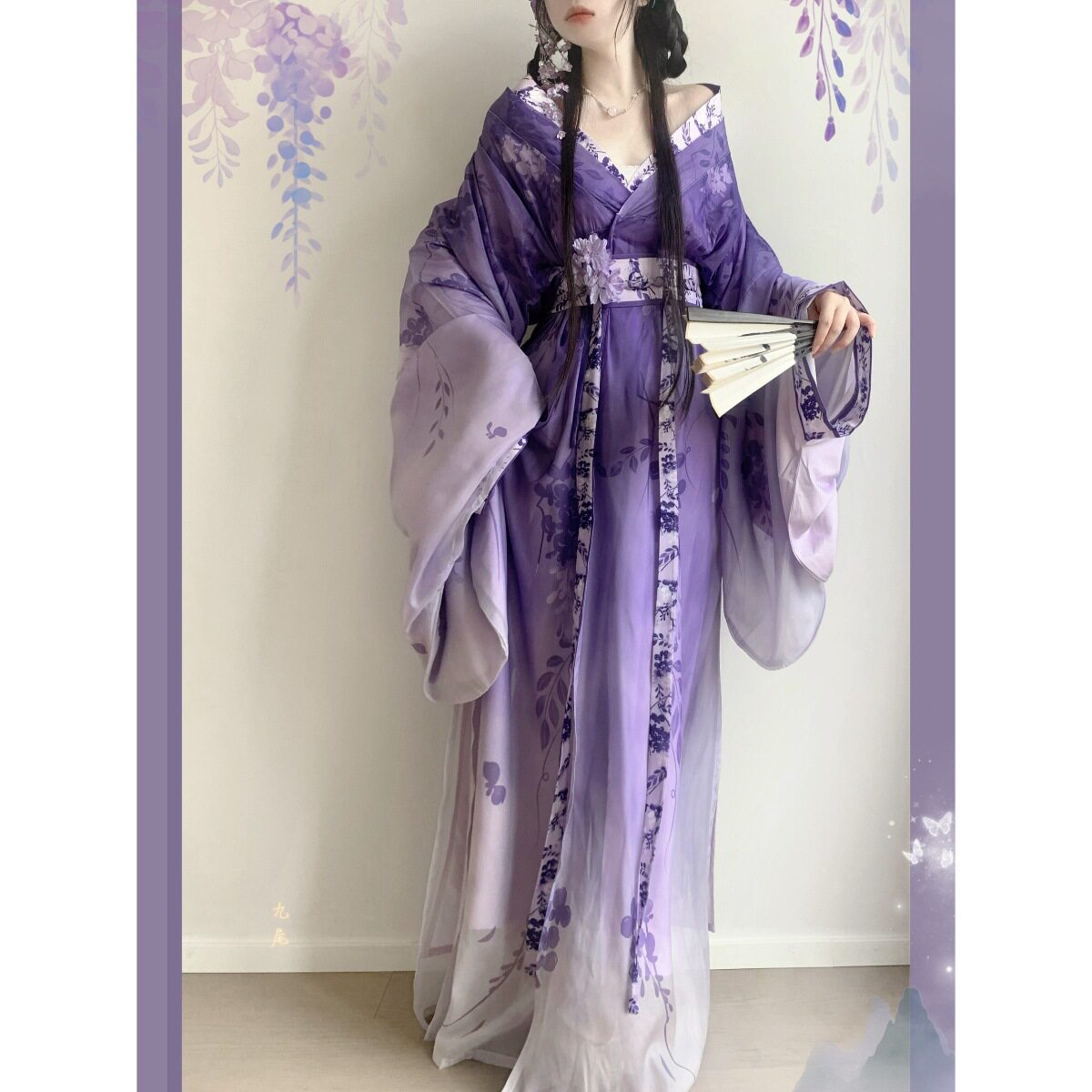 法国chrry koop汉服女cos战国袍拖尾交领复原款