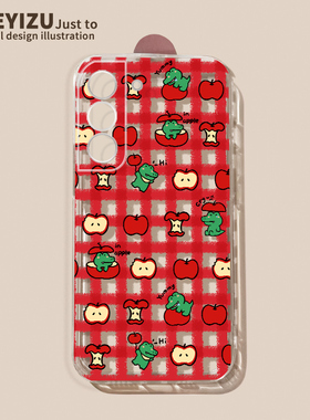 适用于三星s24ultra手机壳新款s23+卡通鳄鱼s22plus软硅胶s21fe直边防摔s20+透明s10e薄Galaxy全包samsung女