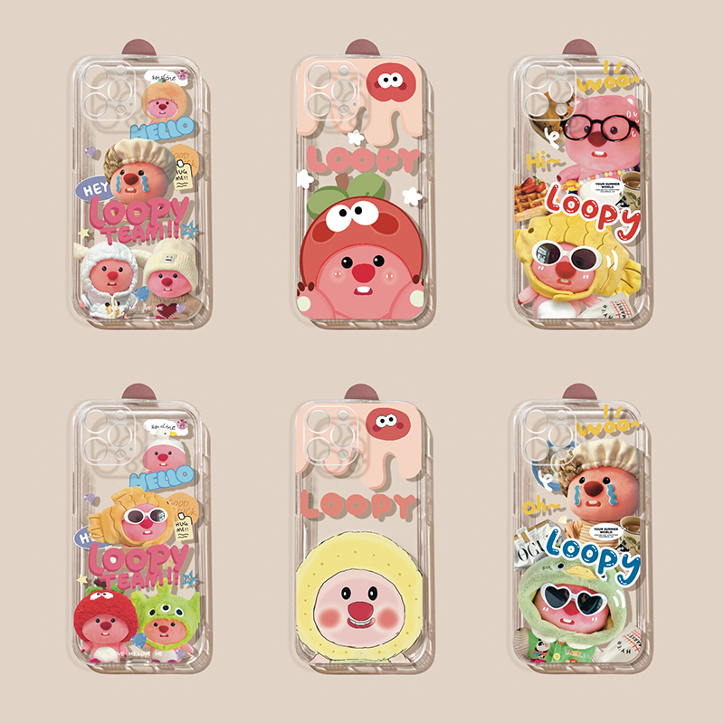 适用于苹果15手机壳15pro超薄iPhone14promax新款plus硅胶13防摔11/12mini全包7/8可爱卡通se3透明软xr露比6s