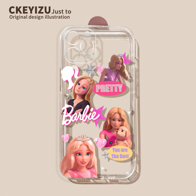 适用于苹果14手机壳-K粉色芭比
