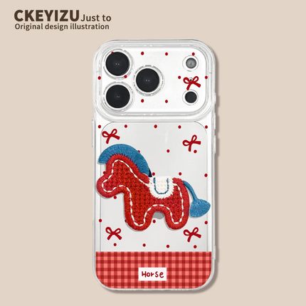 刺绣小马vivoz6手机壳Z5X新年款高级z3i冬天透明z1x硅胶防摔nex3s散热t2x好看T1女xnote全包镜头VIVO保护套潮