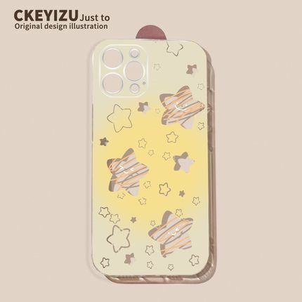 星星笑脸适用红米note14pro新款手机壳Note13/12高级turbo4夏季透明11ePRO硅胶NT10/9/8/7散热redmi女保护套