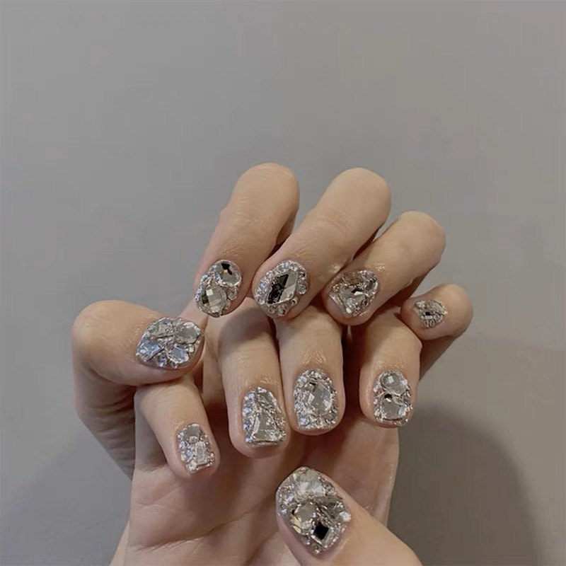 穿戴甲冰透镶钻网红同款成品光疗甲片可拆卸美甲贴片防水孕妇可用,彩妆/香水/美妆工具,穿戴甲/甲片,淘宝优惠券,粉丝福利购,淘宝优惠卷