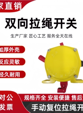 双向拉绳开关LXA-01GKK-T1/A FL-LS-II、GYLSB-II 皮带机拉绳开关