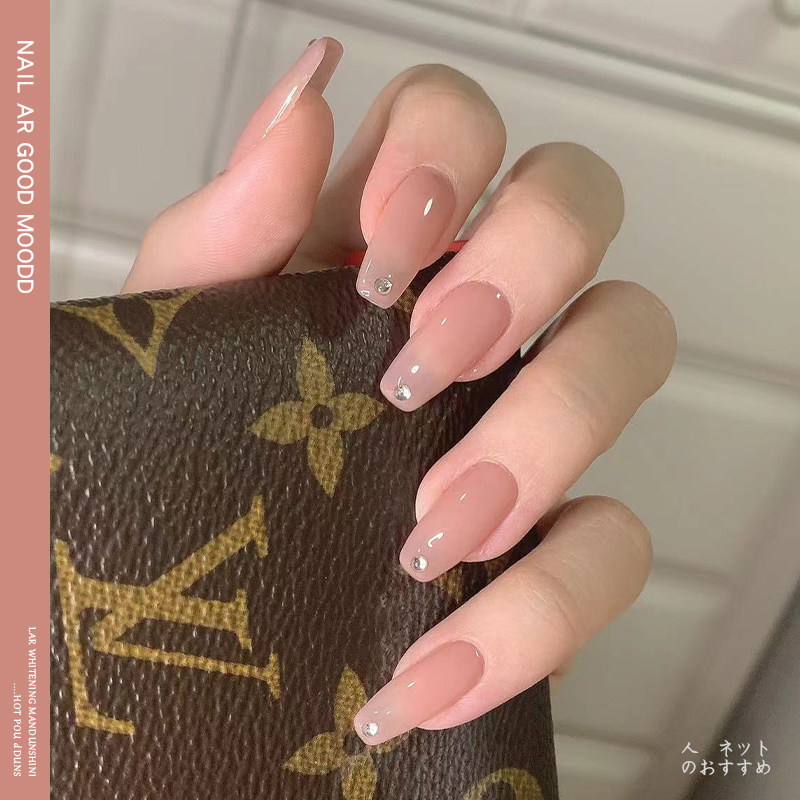 网红冰透藕粉色指甲油胶2026年新款夏天流行玉脂果冻色美甲光疗胶