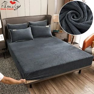 Elastic Fitted Sheets Warm Flannel Thick Adjustable Wint and