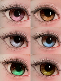 【泡芙梨梨】奶咖系列bjd眼珠 手刻眼纹款 高透 买3赠一 3对包邮