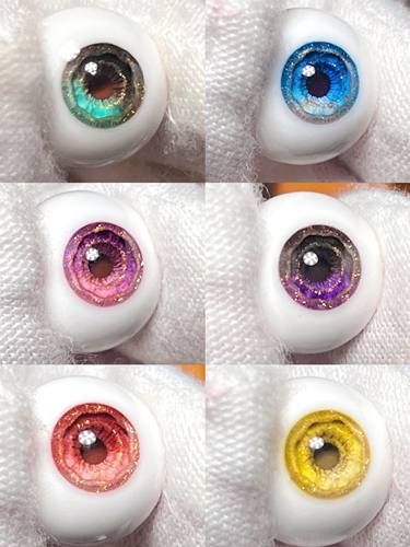 【花语眼】花落系列bjd眼珠手刻眼纹真人风，3对包邮