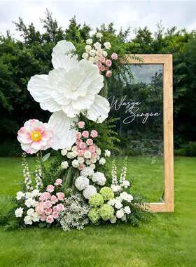 森系仿真花假花布置婚礼