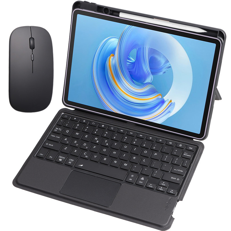 适用2023款华为MatePad11保护套带笔槽蓝牙键盘触摸板鼠标平板电脑11英寸DBR-W10/W00全包边软壳硅胶防摔支架