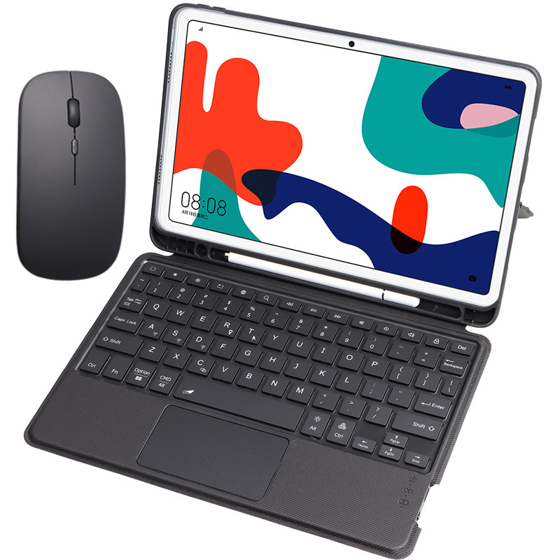 适用华为MatePad 10.4英寸保护套带笔槽蓝牙键盘鼠标平板电脑BAH3-W09/AL00/W59全包边软壳BAH4-AL10皮套W69