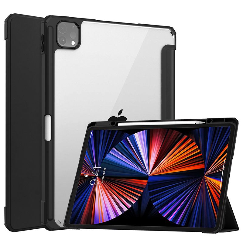 适合于苹果ipadpro2021保护套2020带笔槽可充电ipadair4保护壳透明11寸硅胶Pro12.9休眠皮套磁吸平板防摔2018