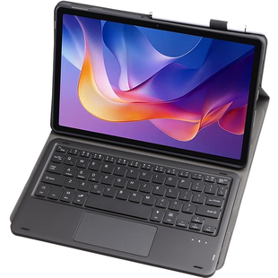 适用2025小米/红米XIAOMI Redmi Pad2保护套带蓝牙键盘触摸板鼠标SE平板M7电脑11英寸全包边软壳硅胶防摔支架