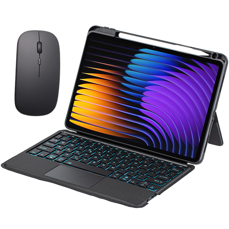 适用2025小米平板7/8Pro保护套带笔槽6S Pro电脑11英寸Xiaomi Pad5/6/7蓝牙键盘触摸板鼠标8全包软壳可分拆式