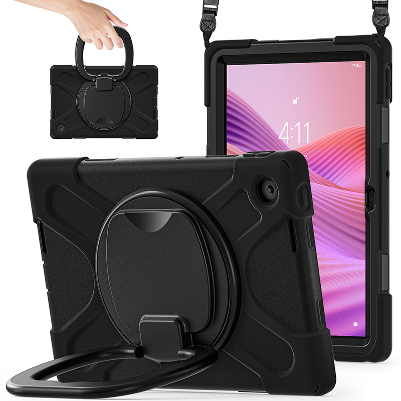 适用2025联想平板S10保护套防摔Lenovo Tab10.1英寸全包边软壳TB-311FU/XU昭阳K10C硅胶TBF1旋转支架手环挂绳