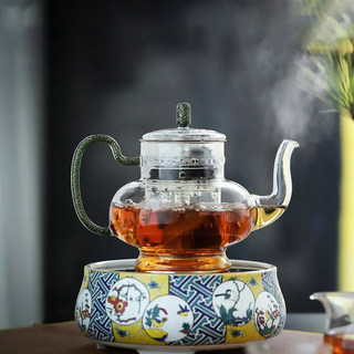 弘龙x禾器玻璃煮茶壶耐高温烧水壶电陶炉家用围炉煮茶器专用茶具
