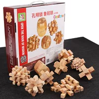 Kong Ming khóa chín mảnh phù hợp với Lu Ban khóa trẻ em người lớn giải đố mở khóa đồ chơi đồ chơi cổ điển truyền thống - Đồ chơi IQ đồ chơi mầm non