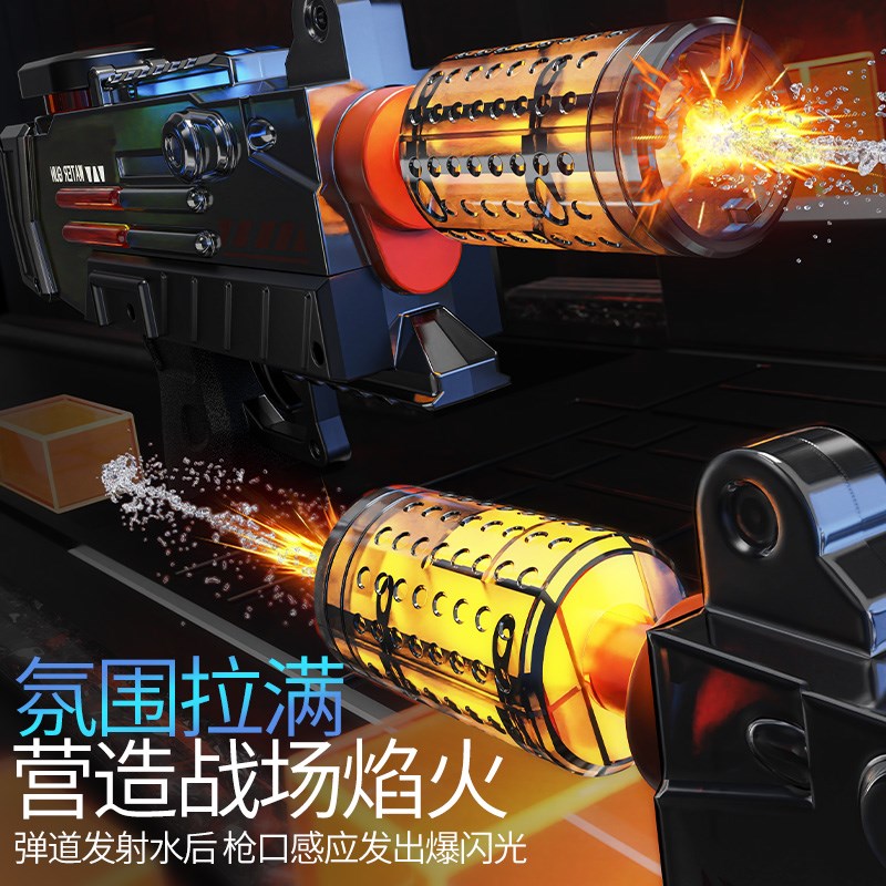 优选卡水枪玩具儿童电动喷水枪户外高压加特林自动连X发打水仗神.