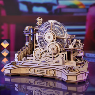 若态若客闯关球机械传动模型手工拼装diy创意3d立体益智玩具男孩6