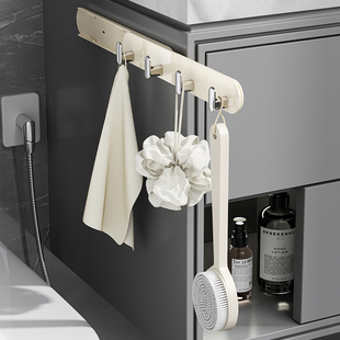 抽拉式缝隙挂钩可伸缩免打孔无痕厨房墙壁冰箱侧滑轨粘钩