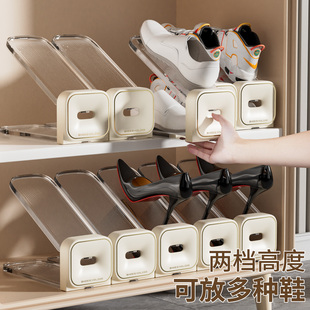 子鞋 鞋 托架家用放鞋 架可调节双层鞋 柜分层隔板 子收纳神器省空间鞋