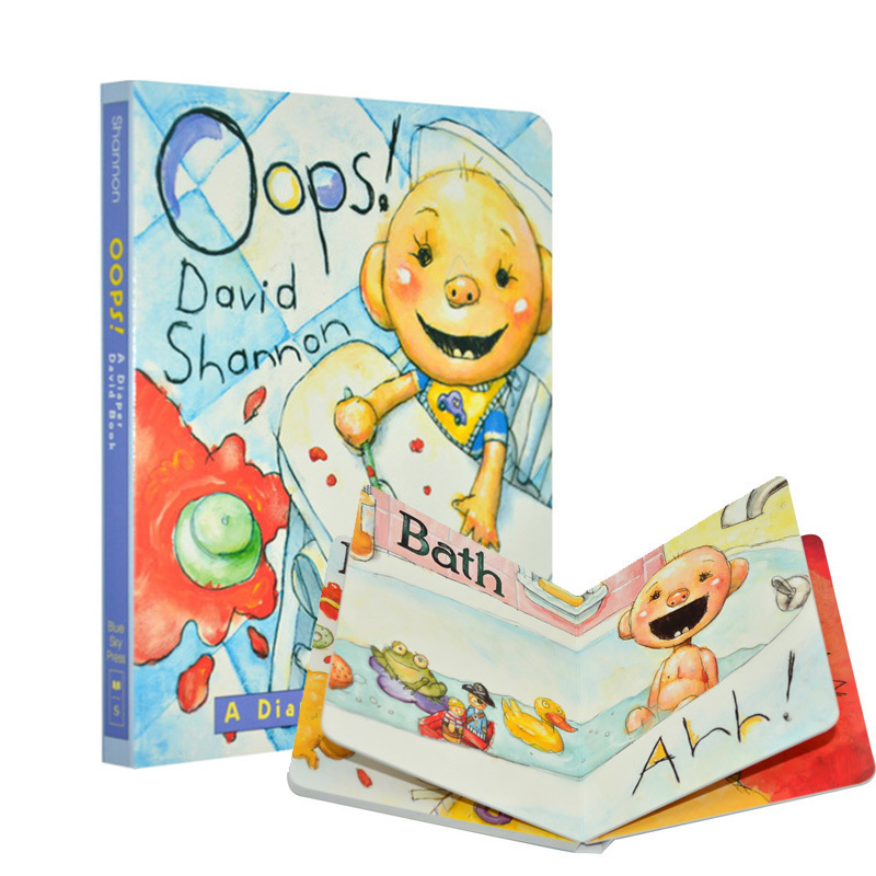 Oops! 大卫香农David Shannon经典纸板书作品 英文原版  学乐 大卫宝宝的故事 大卫不可以系列  宝宝学单词吴敏兰书单推荐绘?