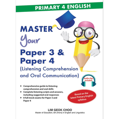 CPD P4 English Master Your Paper 3 & 4 Listening & Oral 小学四年级英语掌握你的试卷3和4 听力和口语 英文原版 又日新