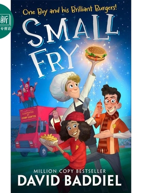 美味汉堡争霸 Small Fry 英文原版 儿童读物 黑白插图章节故事书 插画小说 幽默暖心的故事 进口童书 8岁以上 又日新