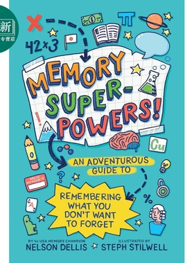 我的记忆超能力 Memory Superpowers 英文原版 儿童读物精装 一本教你如何记住不想忘记的事情的冒险指南 9岁以上 又日新