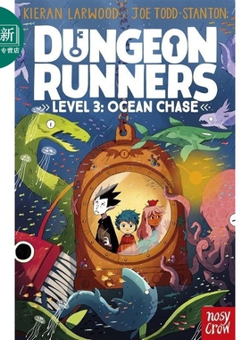 预售 奔跑者3 Dungeon Runners Ocean Chase 英文原版小初文学 儿童文学 奇幻冒险小说 章节故事书 情节丰富 插图精美 又日新