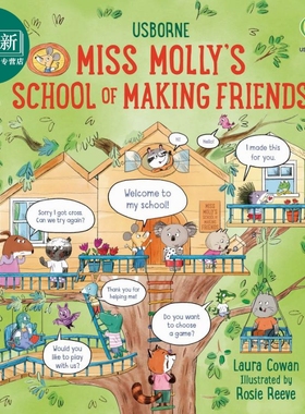 莫莉小姐的礼仪学校如何交朋友Miss Mollys School of Making Friends英文原版 儿童知识绘本 生活百科图画书精装 又日新