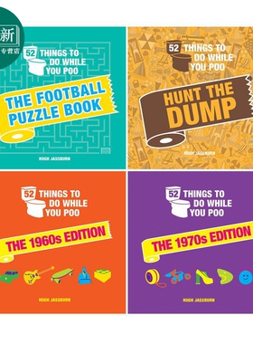 便便时要做的52件事4册 52 Things to Do While You Poo 英文原版进口视觉谜题 精装 幽默儿童读物 Hugh Jassburn 又日新