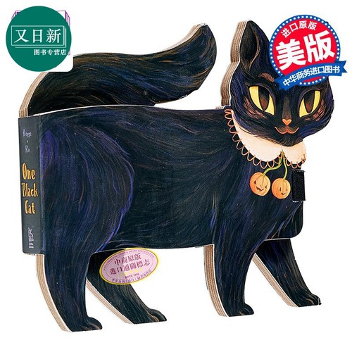 异形书：一只小黑猫英文原版