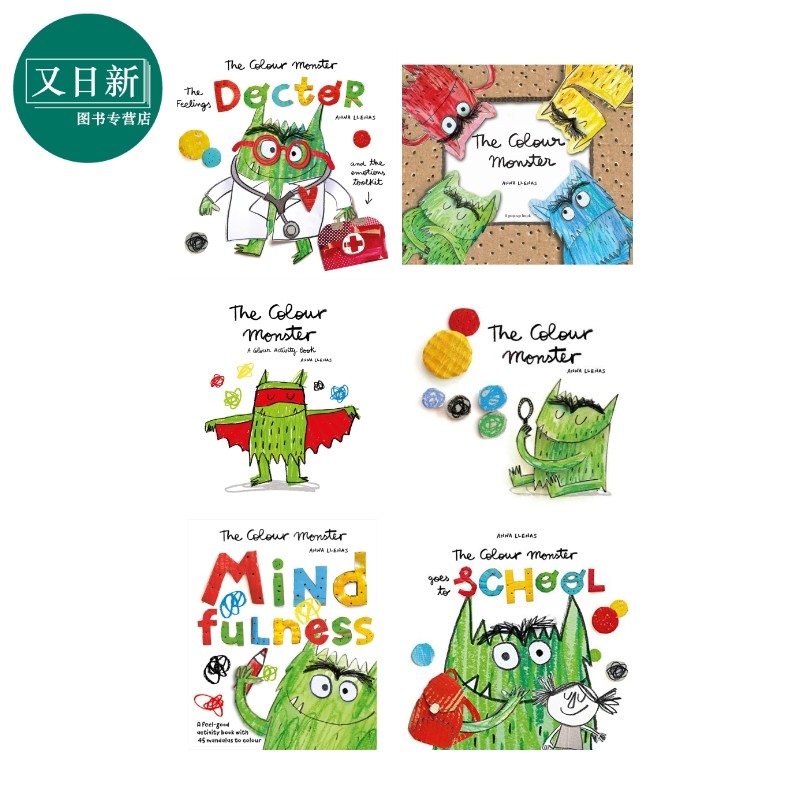 Anna Llenas Colour Monster情绪小怪兽系列 有颜色的小怪兽上学去 低幼亲子学前启蒙绘本 英文原版童书 3-6岁 又日新,书籍/杂志/报纸,儿童读物原版书,淘宝优惠券,粉丝福利购,淘宝优惠卷