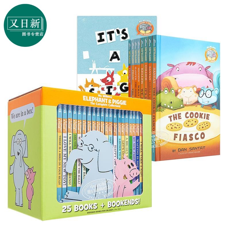 Elephant & Piggie 小猪小象第一季&第二季大全套34册套装 儿童绘本 故事图画书 英语启蒙阅读 英文原版 进口图书 又日新