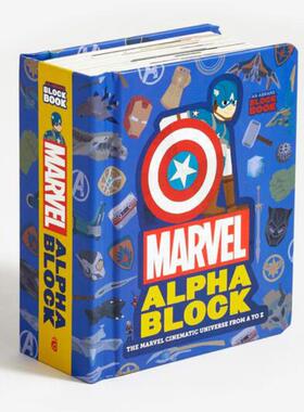 漫威英雄字母立体书 Marvel Alphablock 儿童英语启蒙 儿童读物 英文原版