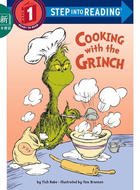 Step into Reading Step 1 Cooking With The Grinch 兰登阅读进阶1苏斯博士 与扫兴的人做饭 英文原版 儿童绘本 又日新