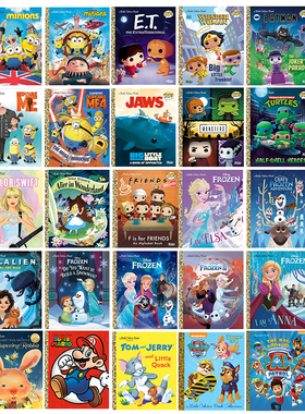 英文原版小金书系列大合集 Little Golden Book 任天堂超级马里奥Super Mario 迪士尼Disney 进口绘本卡通动画故事书 又日新