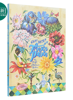 Olaf Hajek：Flower Power 花的力量：大自然治疗师的魔力 儿童亲子艺术启蒙绘本 精装 英文原版 8-12岁