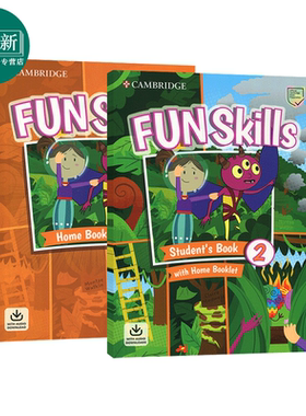 Fun Skills 剑桥少儿英语 funskills 2级 剑桥yle考试二级备考教材 课本+练习册 剑桥国际少儿英语考试教材备考书 又日新