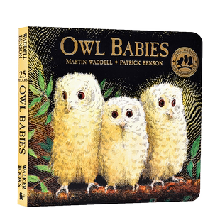 预售 小猫头鹰纸板书 Owl Babies 猫头鹰宝宝 英文原版绘本 廖彩杏推荐书单 儿童低幼宝宝启蒙入门 Martin Waddell马丁韦德尔 亲情
