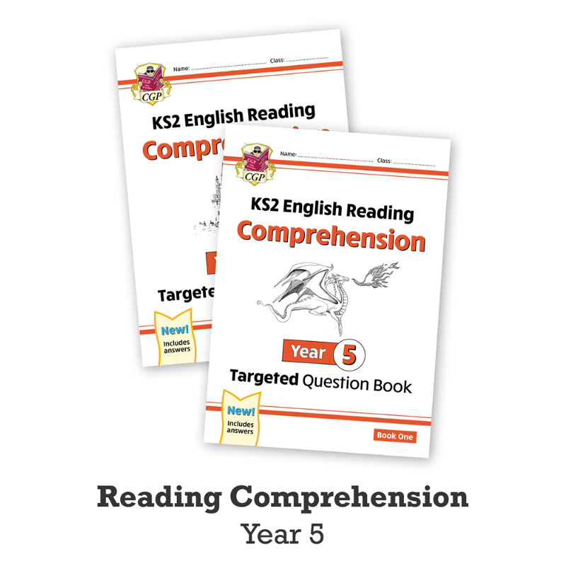 英国CGP原版 New KS2 English Targeted Reading Comprehension 英语针对性问题书 小学5年级 阅读理解2册套装