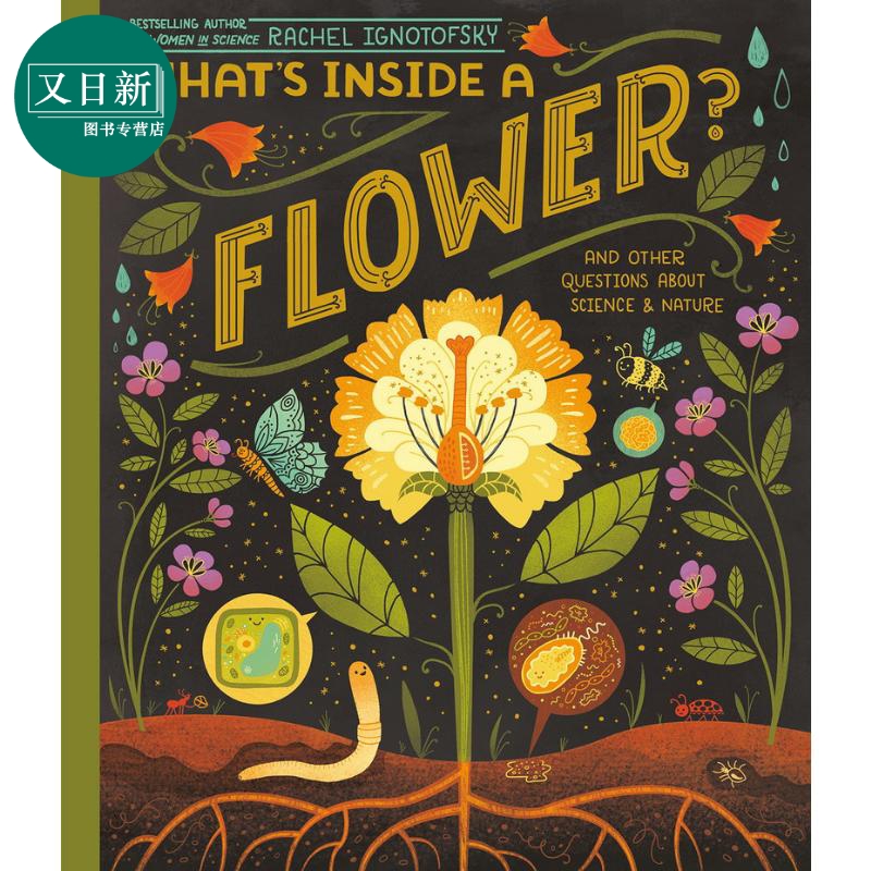 Rachel Ignotofsky:Whats Inside A Flower? And Other Questions About Science& Nature百花的构造平装原版又日新