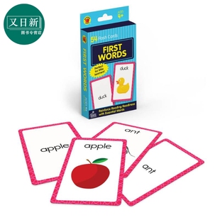 First Carson 英语高频词汇卡片 Words 美国CarsonDellosa 单词卡片 Cards 4岁幼儿 又日新 英文单词游戏 Flash Dellosa